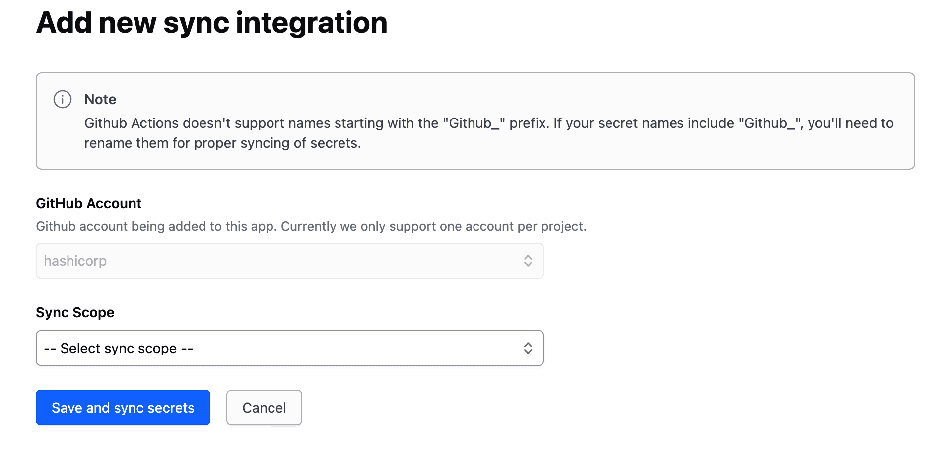 Org Integration - GitHub Action